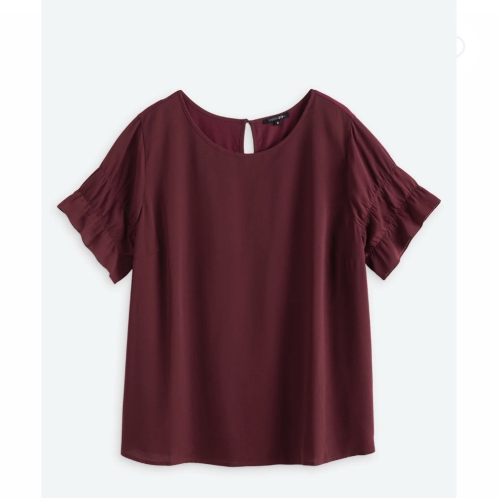 Elegant Burgundy Women's Top